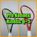 [테니스라켓 도색] 프로 케넥스 Q+5 유광 레드, 화이트 로고