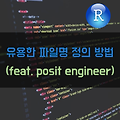 [R] 파일명을 정의하는 방법 (feat. posit engineer)