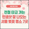 서울 벚꽃 명소 2024 전철 타고 가는 인생샷 찍기 좋은 곳