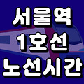 서울역 1호선 시간표 노선도 (급행, 첫차, 막차, 시간, 서울 지하철)