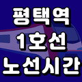 평택역 1호선 시간표 노선도 (급행, 첫차, 막차, 시간, 서울 지하철)