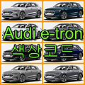 아우디 e-tron 색상코드(컬러코드) 확인하고 자동차 붓펜(카페인트) 구매하는 법