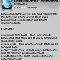 아이폰 무료 마인드맵 어플 - SimpleMind Xpress