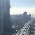 중국 베이징 미세먼지 습격.gif
