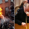 화재현장에서 순직한 소방관을 위한 미국의 영결식(+한국인 반응)