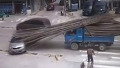중국에서 벌어진 도로 위 사고