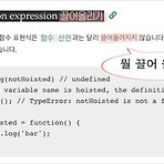 함수를 끌어올린다?(Hoisting)