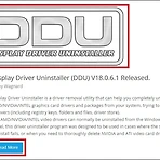 그래픽 카드 드라이버 완전 삭제 방법(ddu)