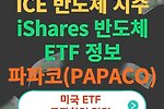 미국 ICE 반도체 지수 정보(필라델피아 반도체 지수, iShares ETF SOXX, 파파코, PAPACO)
