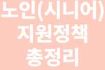 노인지원 정책 총정리