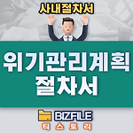 위기관리계획(Crisis Management Plan) 절차서