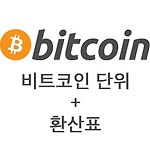 비트코인(bitcoin) 단위 와 환산표