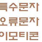 특수문자 / 오류문자 / 텍스트 이모티콘