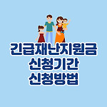 긴급재난지원금 신청기간과 신청방법