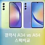 삼성 갤럭시 A34 vs A54 스펙 비교