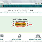 폴로닉스 회원 가입하기 (https://poloniex.com)