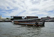 방콕 짜오프라야강 수상보트(수상버스) 체험 in 라지니 부두(Rajini Pier)