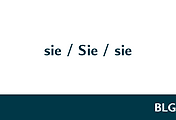 독일어 | 여성 인칭대명사 sie와 격식 인칭대명사 Sie 복수대명사 sie 구별하는 방법
