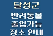 썸네일-달성군 반려동물 출입 가능 식당, 카페, 펜션, 강아지 동반 관람, 체험, 여행지 안내