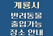 썸네일-계룡시 강아지 출입 가능 식당, 카페, 펜션, 반려동물 동반 관람, 체험, 여행지 안내