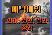 썸네일-패닉바잉(Panic Buying 공황구매) 뜻과 원인 및 결과