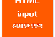 HTML | Input 숫자만 입력되게 하는 방법 (Feat. type="text")