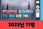 썸네일-(11월, 2023년) 한국인이 좋아하는 TV, 영상 프로그램 TOP 10