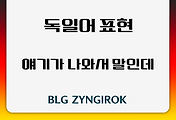 독일어 | ~얘기가 나와서 하는 말인데