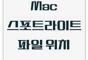 Mac | 스포트라이트에서 검색한 파일 위치 여는 방법
