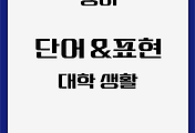 영어 | 대학 생활에 대한 어휘 및 표현 모음