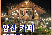 밤에 가야 예뻐요! 양산 덕계, 서창 카페 "인더숲"