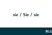 독일어 | 여성 인칭대명사 sie와 격식 인칭대명사 Sie 복수대명사 sie 구별하는 방법