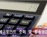 세금포인트 제도, 세금포인트 조회 및 사용방법 등 알아보기