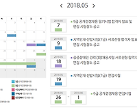 국가공무원 5월, 6월 월간 시험일정 참고하세요