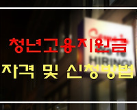 청년구직활동지원금 자격 및 신청