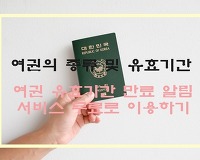 여권의 죵류 및 유효기간, 여권 유효기간 만료 사전알림 서비스 이용하는 법