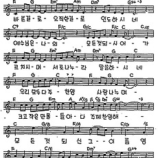 [CCM] 예수님은 나의 모든 것 되시어(모든 것 되시는 예수) #악보,가사,MP3 다운로드