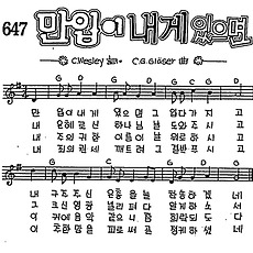 [CCM] 만입이 내게 있으면 #악보,가사,MP3 다운로드