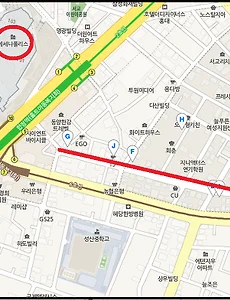 합정역 무료(저렴) 주차장 및 양화로 6길의 재미있는 간판들