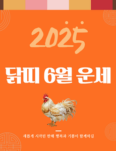 2025년 6월 『닭띠』 운세 썸네일