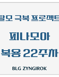탈모 극복 프로젝트 | 내돈내산 | 피나모아 복용 22주차 관찰 후기 (두피사진 포함)