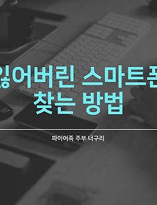 잃어버린 스마트폰 찾는 방법