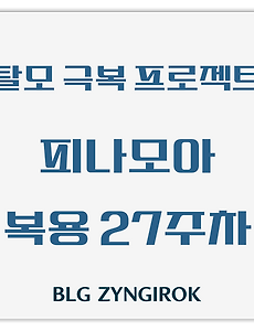 탈모 극복 프로젝트 | 피나모아 복용 27주차 관찰 후기 (두피사진 포함)