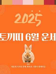 2025년 6월 『토끼띠』 운세 썸네일