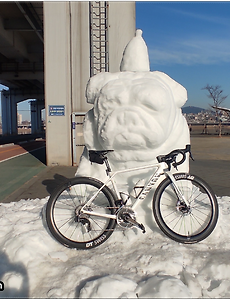 겨울 자전거 출퇴그