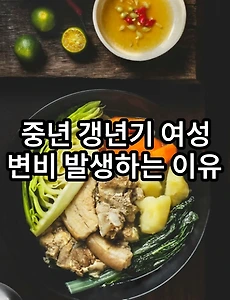 중년 갱년기 여성 변비 발생하는 7가지 이유