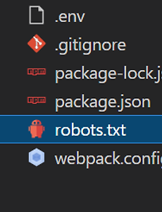Webpack] robots.txt 추가