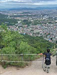 인왕산 추천코스 문화마을 현대아파트 출발 기차바위에서 자하문 도착 3