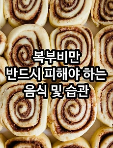 복부비만 반드시 피해야 하는 음식 및 나쁜습관