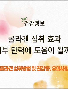 콜라겐 섭취 효과, 섭취방법 및 권장량, 유의사항 썸네일